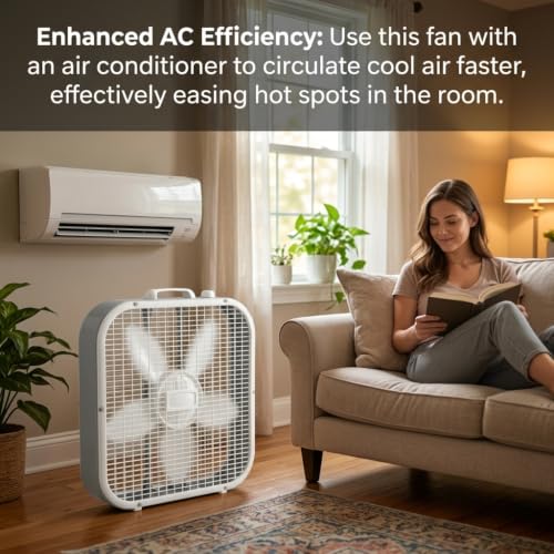 PAKEKE box fan top carry handle