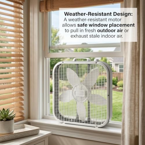 White PAKEKE 20 inch cooling fan