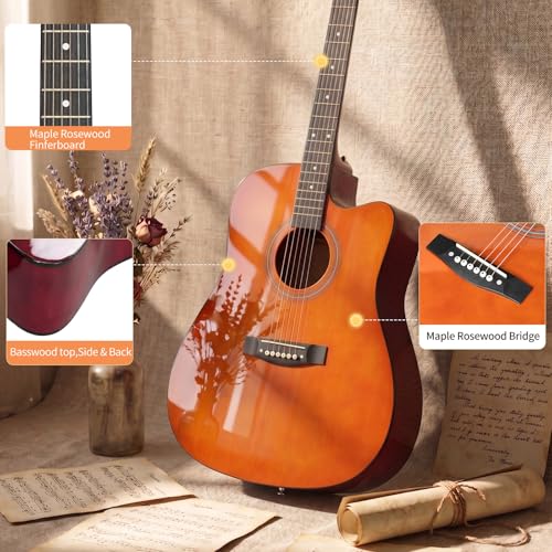 Included guitar strap and picks for Ktaxon set