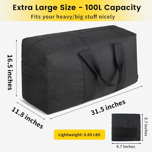 Folded Vorspack 100L Duffle Bag storage view