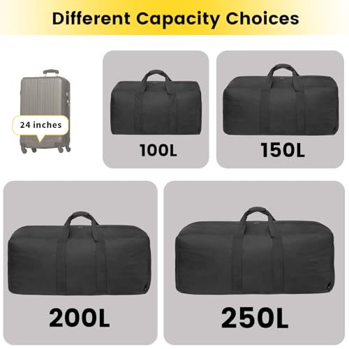 Vorspack 100L Duffle Bag packed for camping