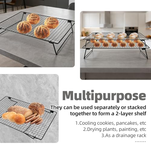 Sourdough rack showing wire grid spacing