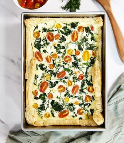 USA Pan rectangular cake pan side profile