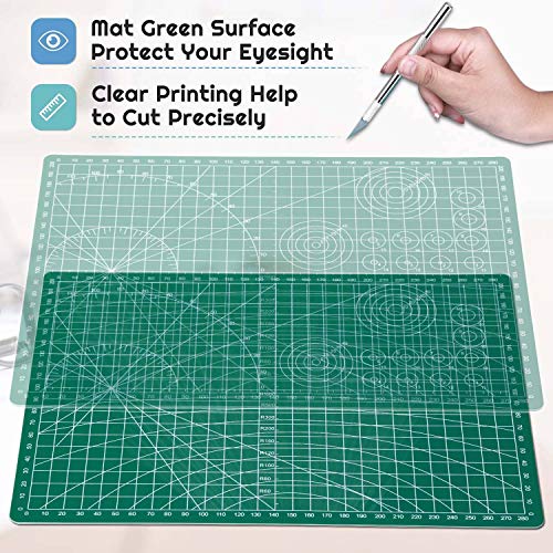 Measurement grid lines on Anezus craft mat