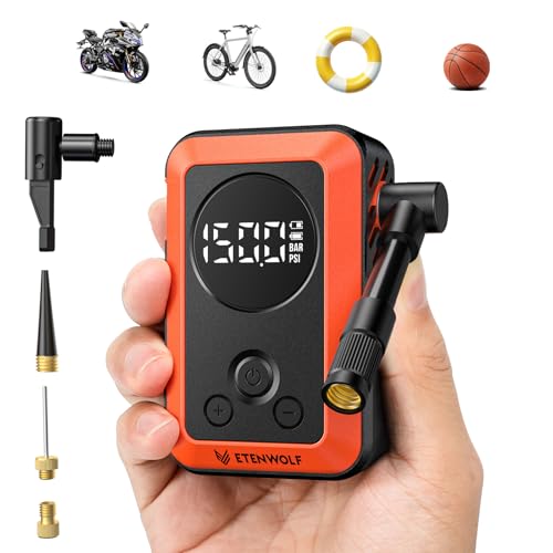 ETENWOLF S0 Mini Bike Pump in orange