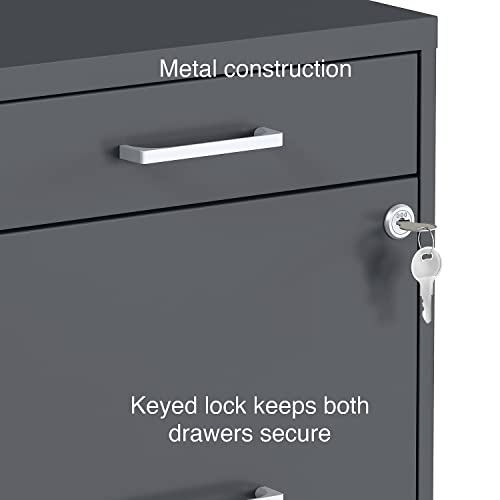 File cabinet with smooth glide drawers