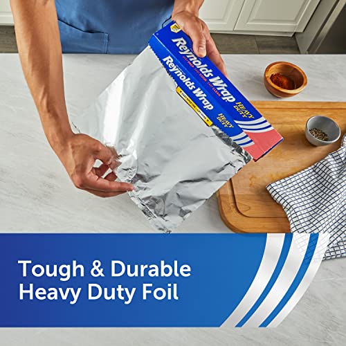 Heavy duty foil covering a roasting pan