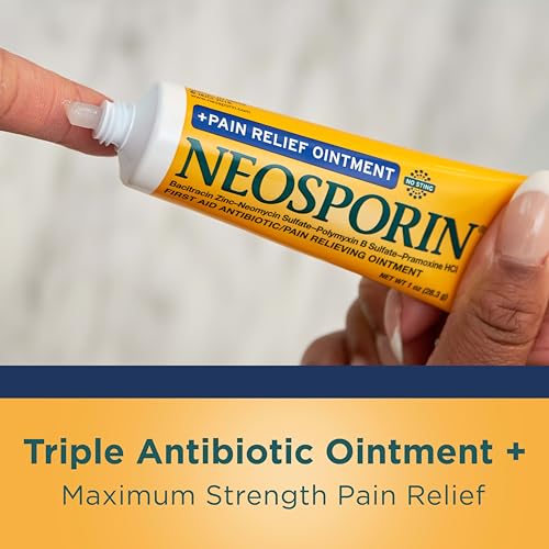 Close up of Neosporin antibiotic ointment