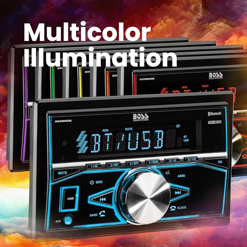 Rear connection panel of BOSS Audio Systems 820BRGB
