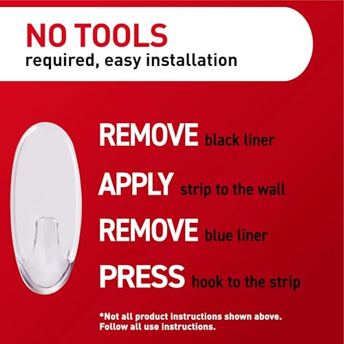 Clear hook mounted on a smooth surface