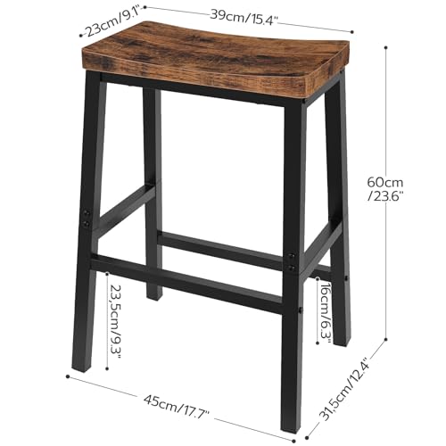 Black iron frame side profile