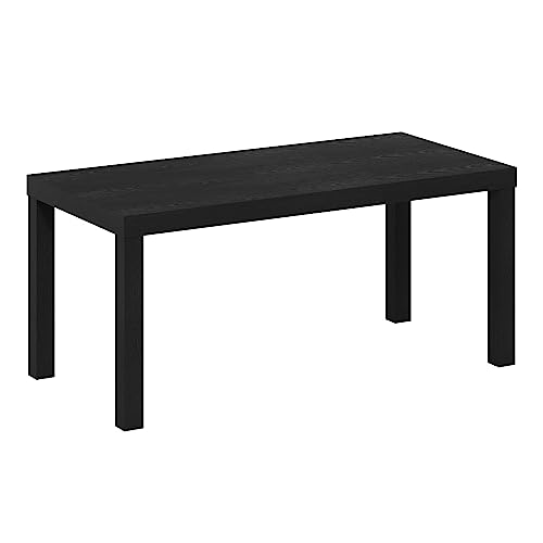 Furinno CLASSIC black coffee table front view