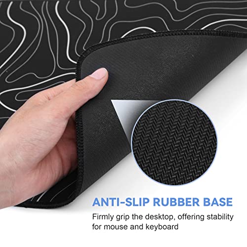 Non-slip rubber base of DIGSOM desk mat