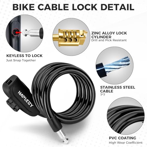 Side profile of the Hapleby heavy-duty bike lock cylinder