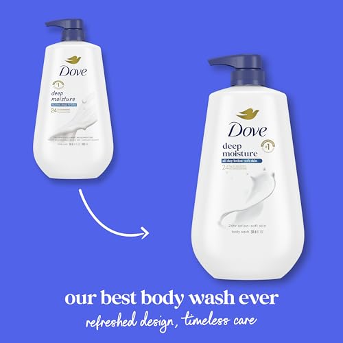 Back label with ingredients for Dove Deep Moisture