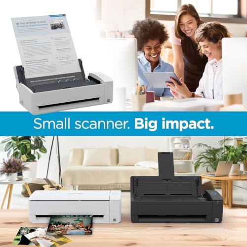 ScanSnap iX1300 paper feed tray extended