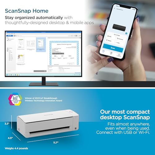 ScanSnap iX1300 closed profile view