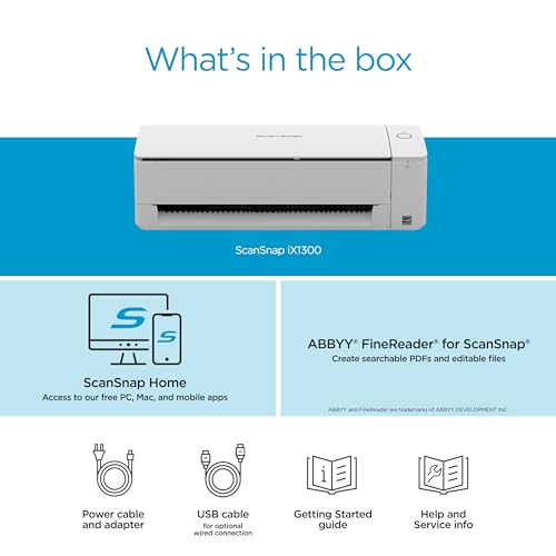 ScanSnap iX1300 scanning a plastic card