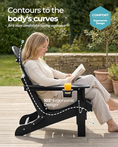Ciokea patio chair built-in cup holder close-up