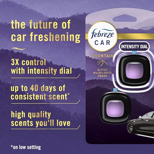 Febreze Car Mountain Scent packaging side