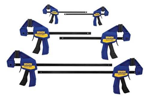 IRWIN QUICK-GRIP One-Handed Bar Clamps 6-Pack
