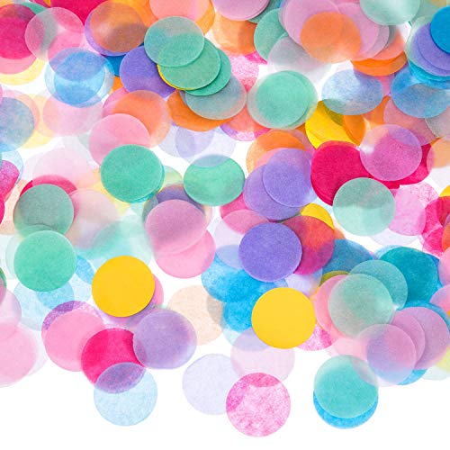 Outus 1 Inch Multicolor Round Tissue Confetti pack