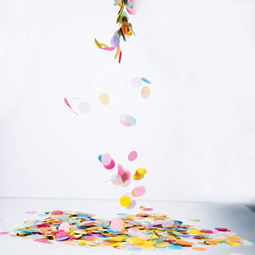 Outus confetti inside a clear decorative balloon