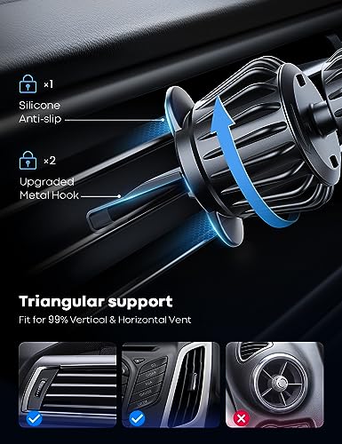 Lamicall magnetic mount holding an iPhone