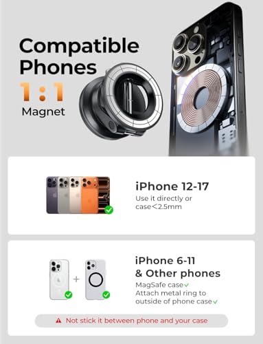 LISEN car mount holding a modern smartphone