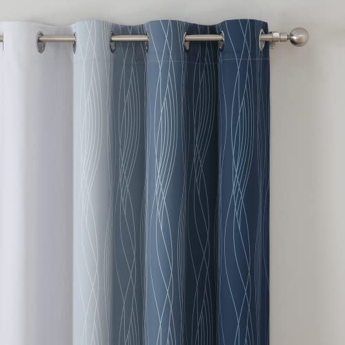 Navy blue and greyish white gradient transition
