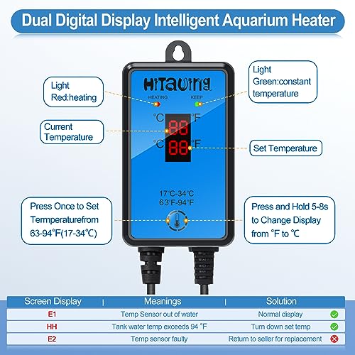 Digital LED temperature controller for HiTauing heater
