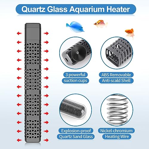Protective ABS shell of the HiTauing aquarium heater