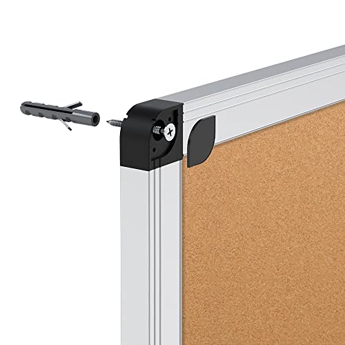 Mounting hardware for VIZ-PRO cork notice board