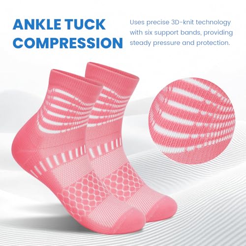 Side view of IRAMY athletic socks on foot