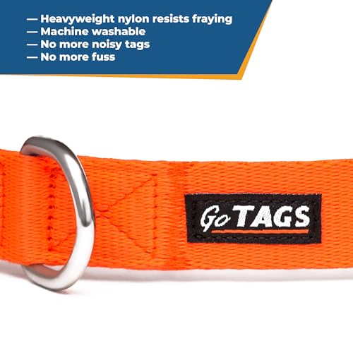 GoTags dog collar black color option