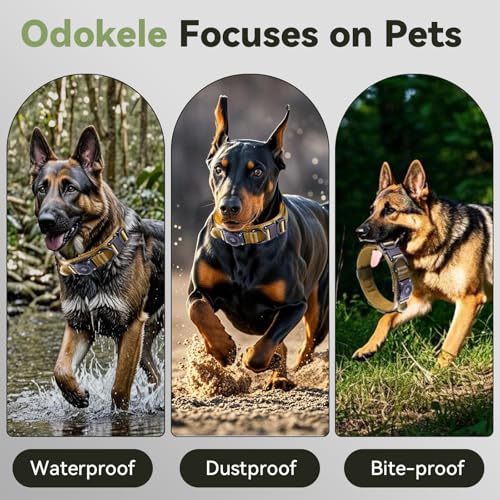 Tactical control handle on Odokele 2026 AirTag collar