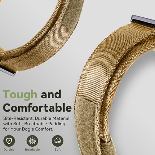 Soft breathable lining of the Odokele tactical dog collar