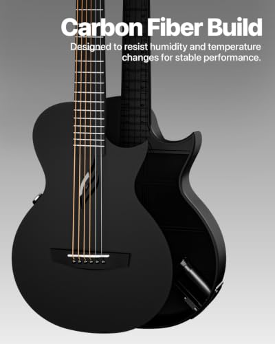 Side profile of Enya NOVA GO SP1 35-inch travel guitar