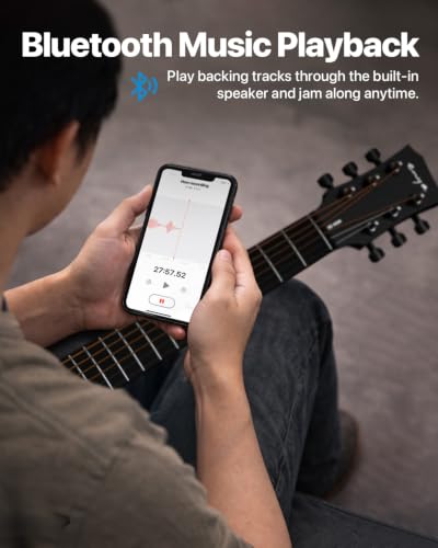 USB Type-C charging port on Enya acoustic-electric guitar