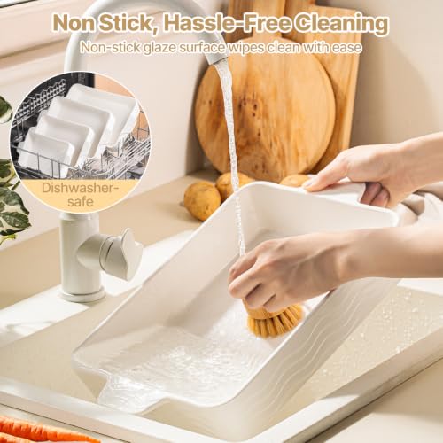 Close up of Estmoon baking dish side handles