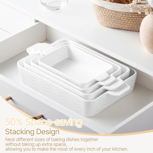 Estmoon white porcelain set arranged on kitchen table