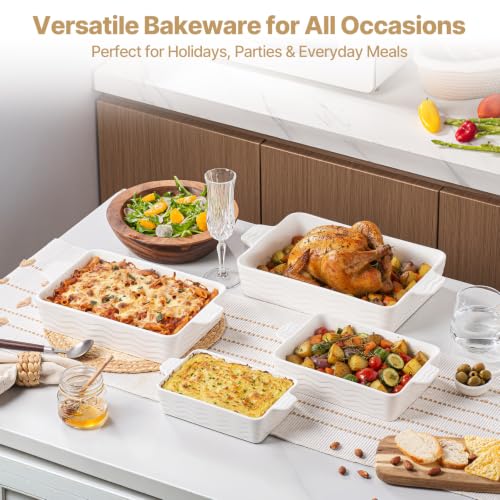 Estmoon baking dish set for roasting and cooking