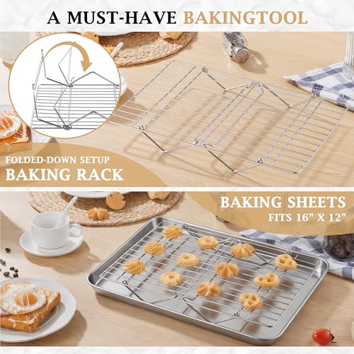Cooling cookies on tiered racks