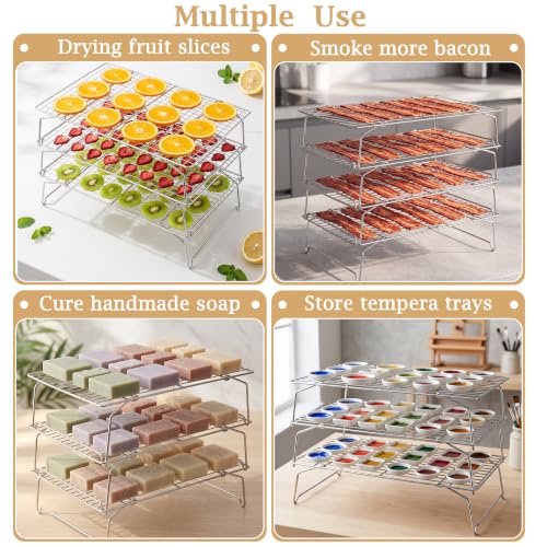 Stainless steel rack in oven