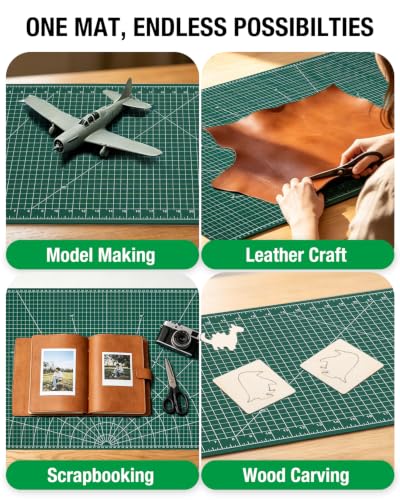 Tujurich 35 x 15 mat on a wooden workspace