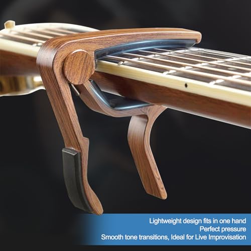 Black aluminum Ortarco guitar capo