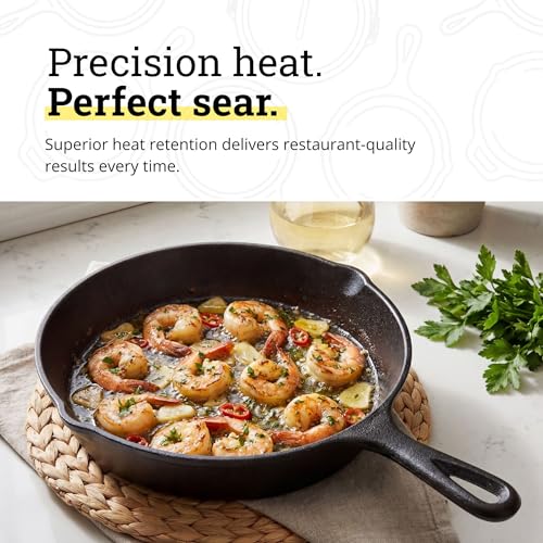 Lodge 8-inch cast iron skillet seasoning texture