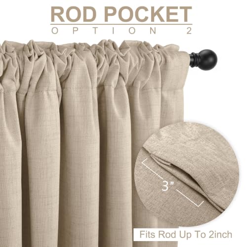 Back of curtain showing loop and pocket options