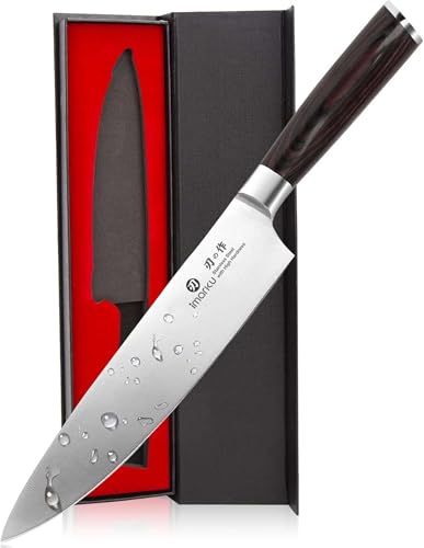 imarku 8-inch Japanese chef knife side view