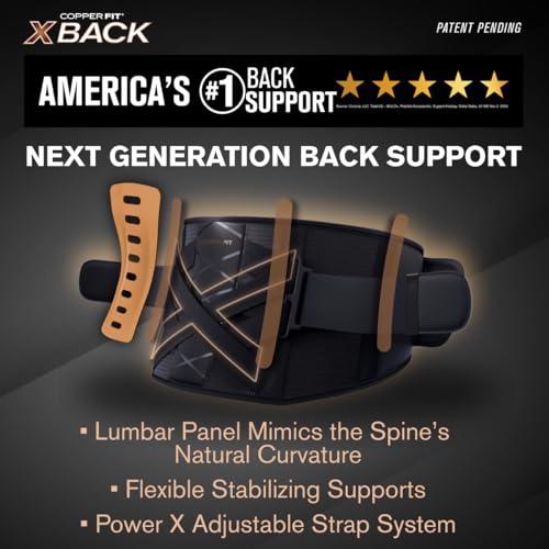 Copper Fit X-Back Brace rear view